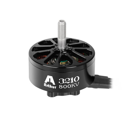 Flashhobby A3210 800KV Brushless Motor, Flashhobby A3210 3210 800KV brushless motor with black housing, open top vents, and threaded shaft