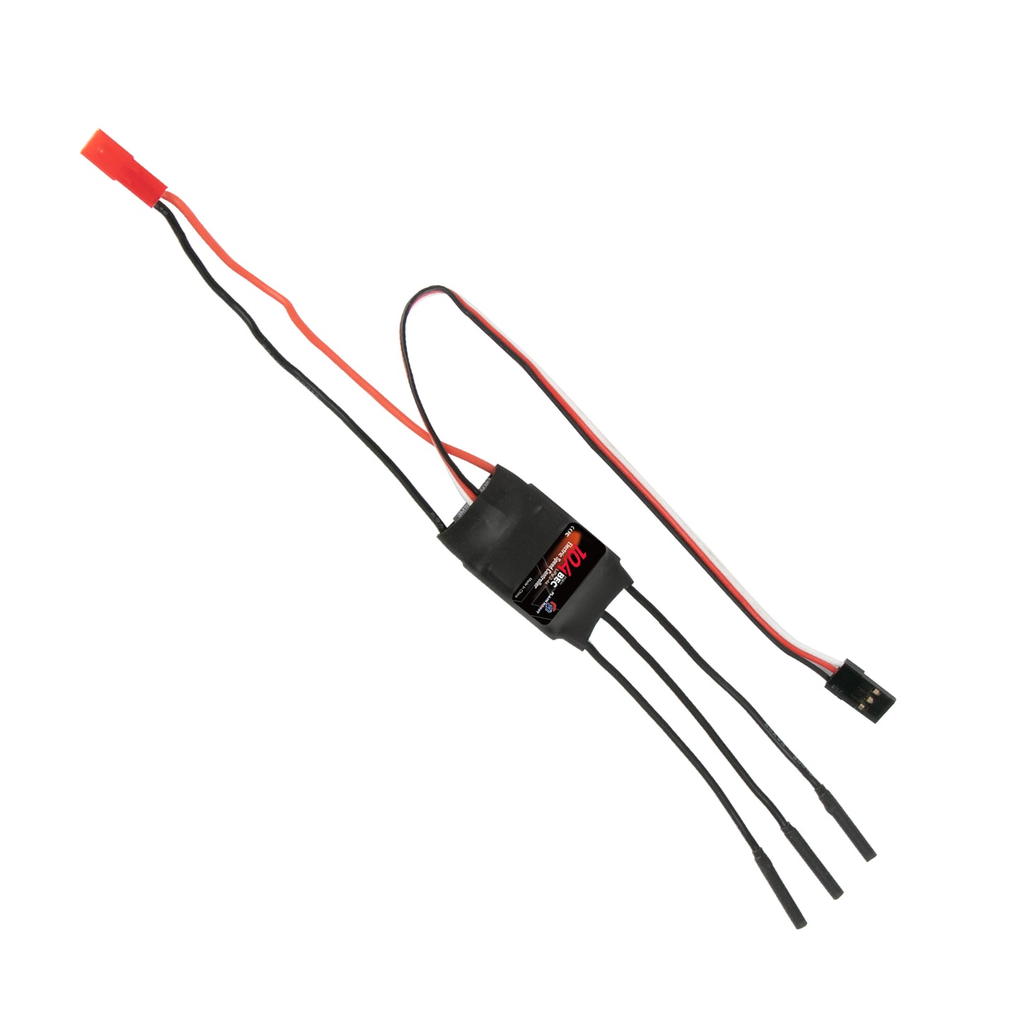 Flashhobby Spaceman 10A ESC, Flashhobby Spaceman 10A brushless ESC with heatshrink case, battery plug leads, three motor wires and servo signal lead