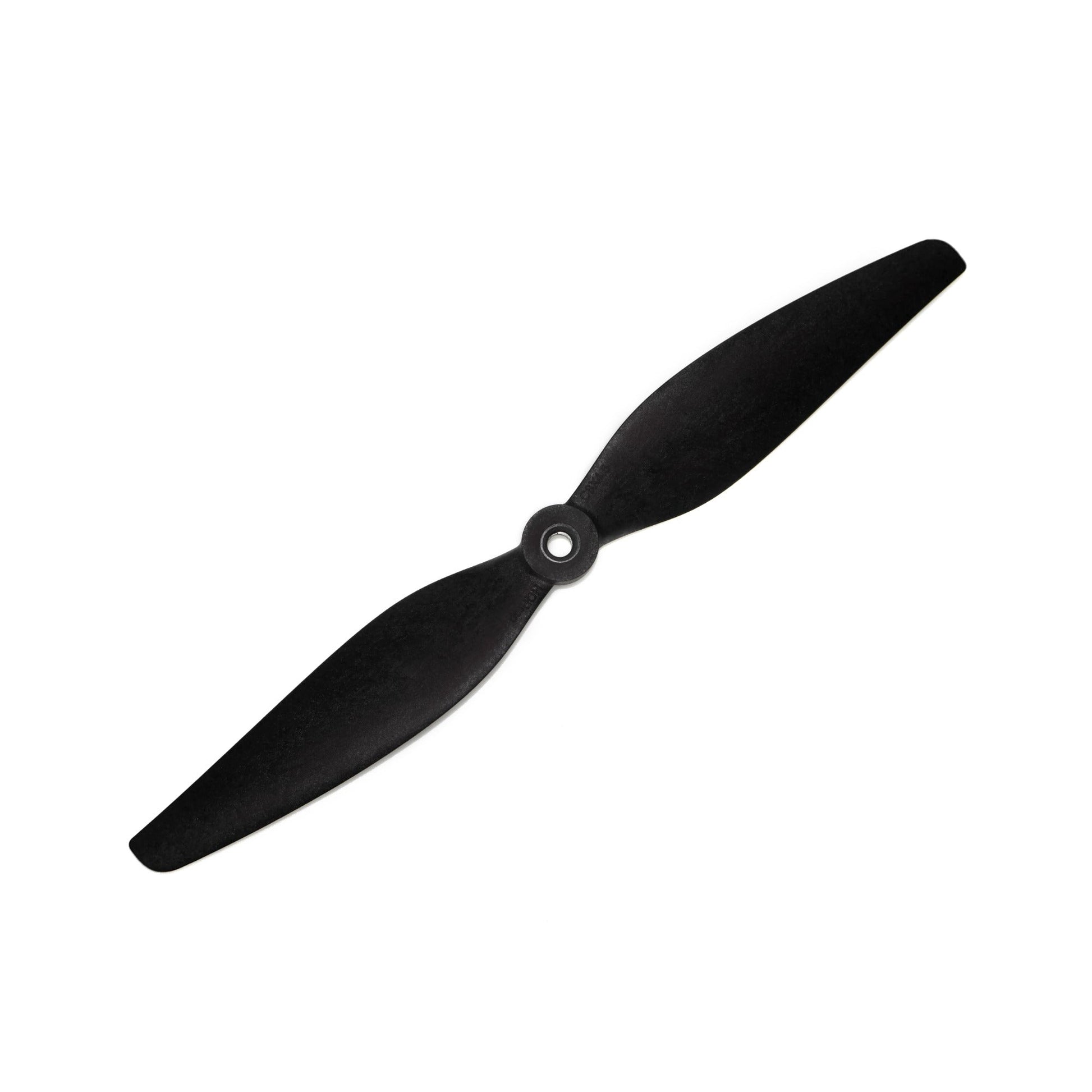 HQProp Cine8 8x4.5 2-Blade Propeller in black, top view with center hub