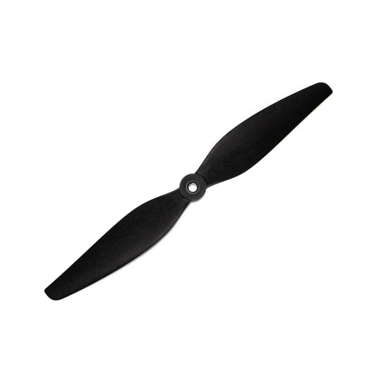 HQProp Cine8 8x4.5 2-Blade Propeller in black, top view with center hub