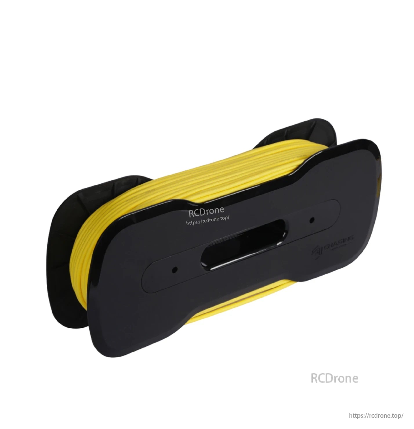 CHASING ROV buoyancy tether in yellow, available in 200m, 300m, and 400m lengths, designed for underwater drones with cable reel for easy deployment and retrieval.