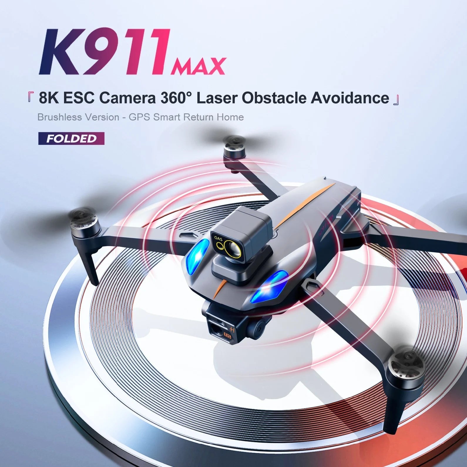 K911 max 8K HD Dual Camera Drone with Smart 360-Degree Laser Obstacle Avoidance Professional Camera Drone 9 K911 MAX 8K ESC Camera 3600 Laser Obstacle Avoidance Brush