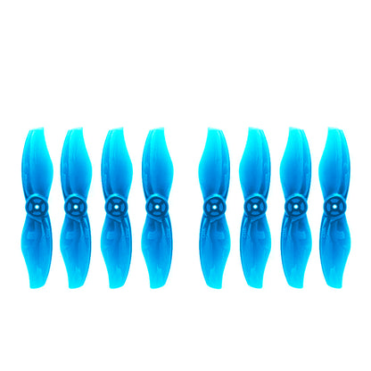Gemfan Durable 2015 2-Blade 2" Propeller, Set of blue Gemfan 2015 two-blade 2-inch drone propellers with hub mounting holes