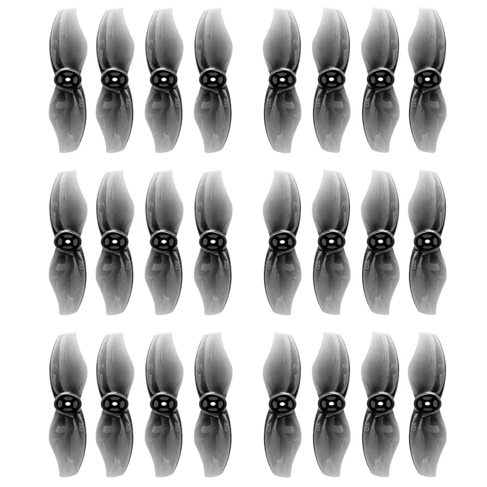 Gemfan Durable 2015 2-Blade 2" Propeller, Set of black Gemfan 2015 2-blade 2-inch drone propellers with hub mounting holes, 16-piece pack