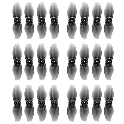Gemfan Durable 2015 2-Blade 2" Propeller, Set of black Gemfan 2015 2-blade 2-inch drone propellers with hub mounting holes, 16-piece pack