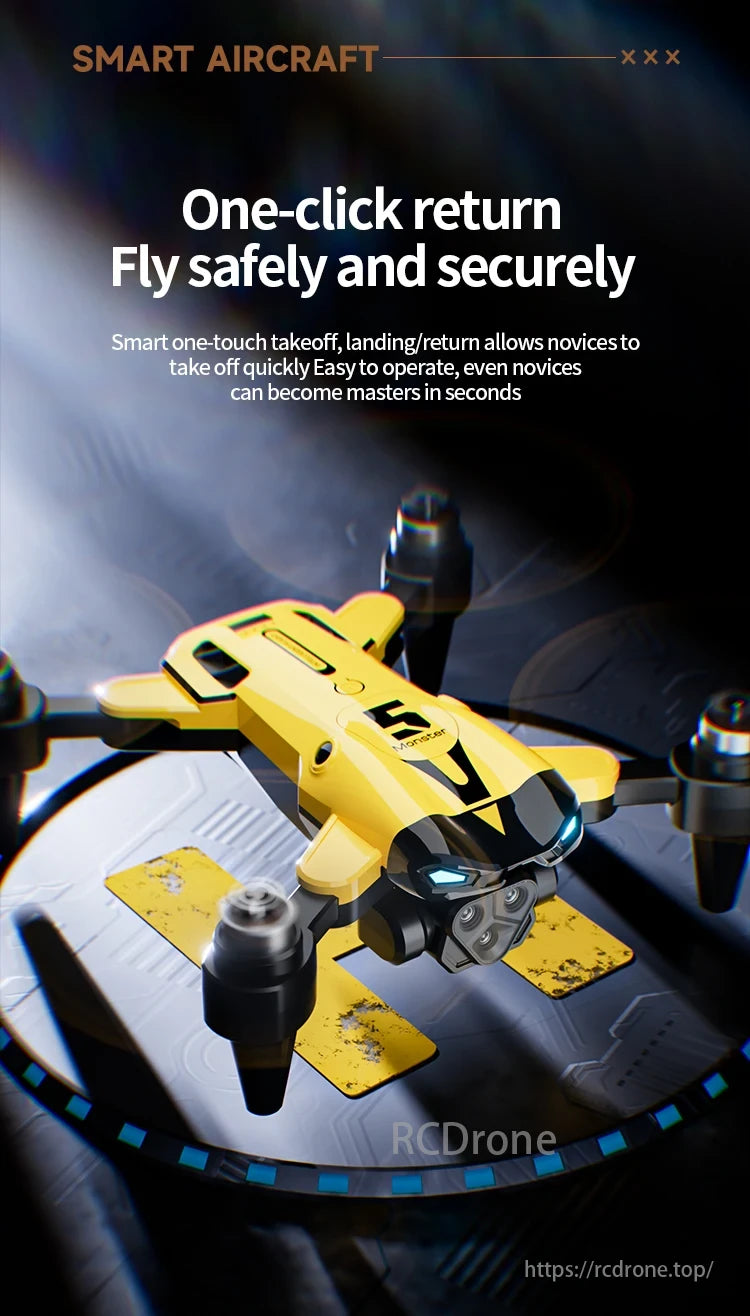2024 New M5 Drone, Smart aircraft with one-click return for safe flying, easy takeoff, landing, and quick mastery by novices.