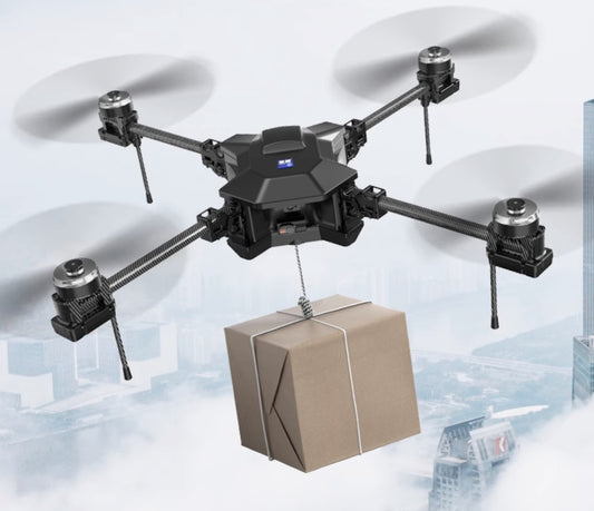 Drone de levage lourd RCDrone SY800 - Charge utile de 2 kg à 10 kg Distance de 10 km Caméra 1080P 2K 3 axes GPS Reprise du fret Drone industriel avec éclairage de haut-parleur de lanceur