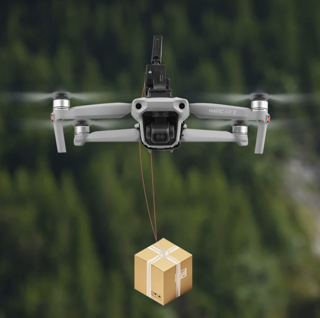 Thrower for DJI Mavic 3/Maivc 2 Pro Mini Air 2S/Mini 3 Pro FIMI X8 SE 2020 Delivery Parabolic Drone Airdrop System 10 fixable on the drone without affecting the flight.