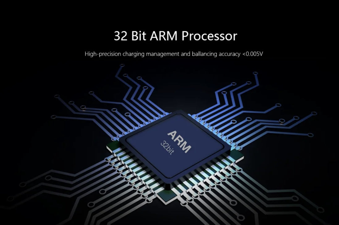 ToolkitRC M4Q Drone Charger - 4x50w 5A 1-4S AC 100W 4 Ports XT60 XT30 DC Smart Charger 32 Bit ARM IPS Bright Clear Wide Angle Display for RC FPV Drone 10 ToolkitRC M4Q Drone Charger, 32 Bit ARM Processor High-precision charging management and ballancing accuracy