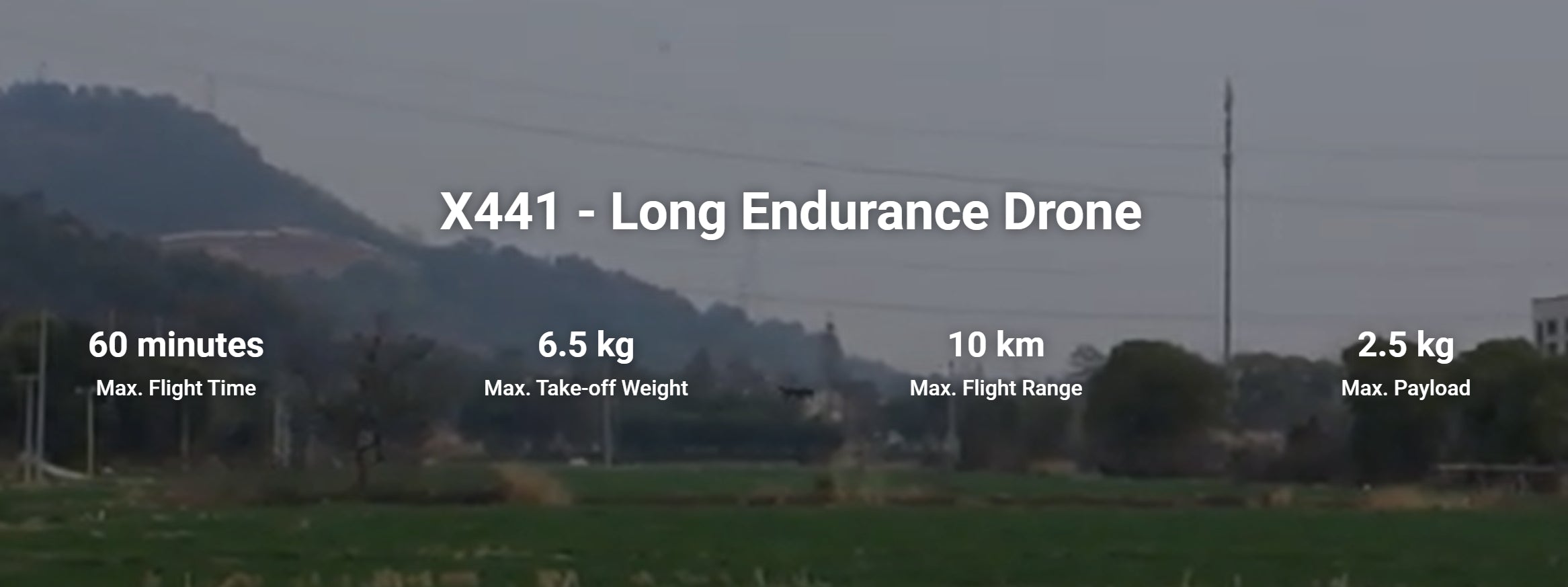 X441 Long Range Drone - 10KM Range 60Minutes Flight Time 2.5KG Payload RTK GPS Position Industrial Drone For Inspection 11 X441 Long Range Drone
