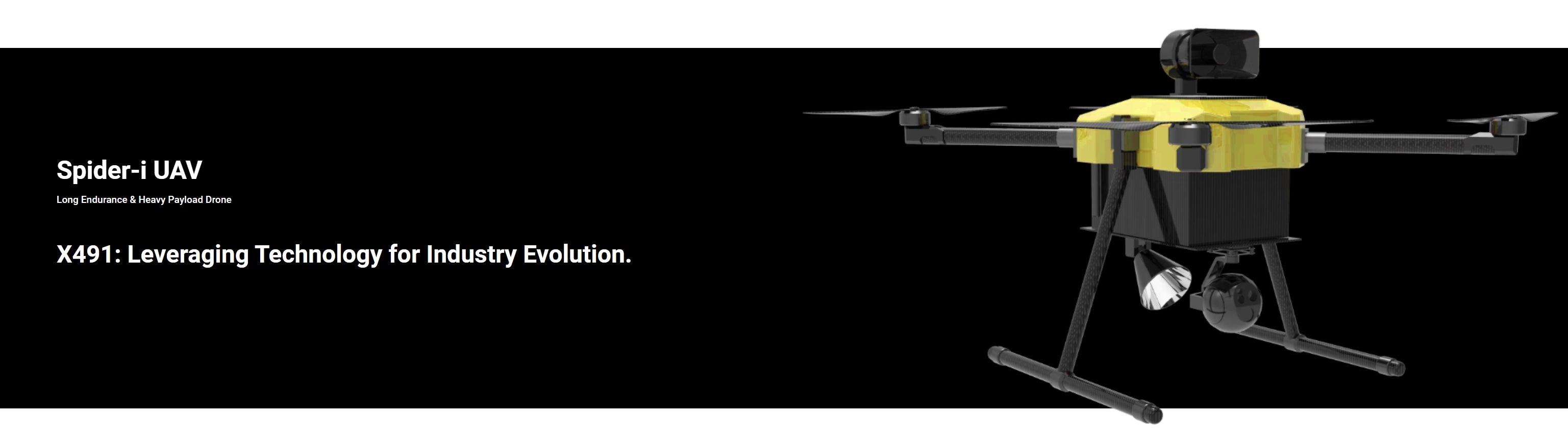 X491 Ultra Long Endurance Drone, Spider-i UAV Long Endurance & Heavy Payload Drone X49