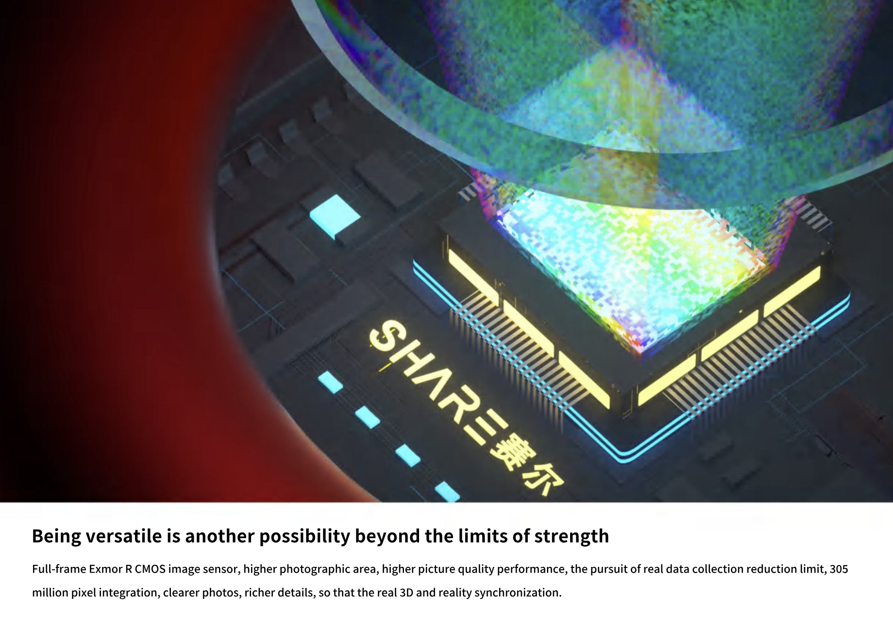 SHARE 303S Pro V2 - 305 MP Full-Frame 5-Lens Oblique Aerial Camera for 3D Mapping UAV Drone 13 SHARE 303S Pro V2, High-strength camera with advanced Exmor R CMOS sensor for clear, detailed images.