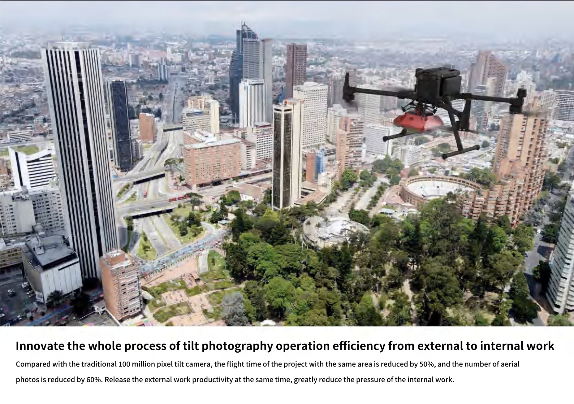 SHARE 303S Pro V2 - 305 MP Full-Frame 5-Lens Oblique Aerial Camera for 3D Mapping UAV Drone 11 SHARE 303S Pro V2, Streamline tilt photography workflow with 40% faster flights and 50% increased productivity.