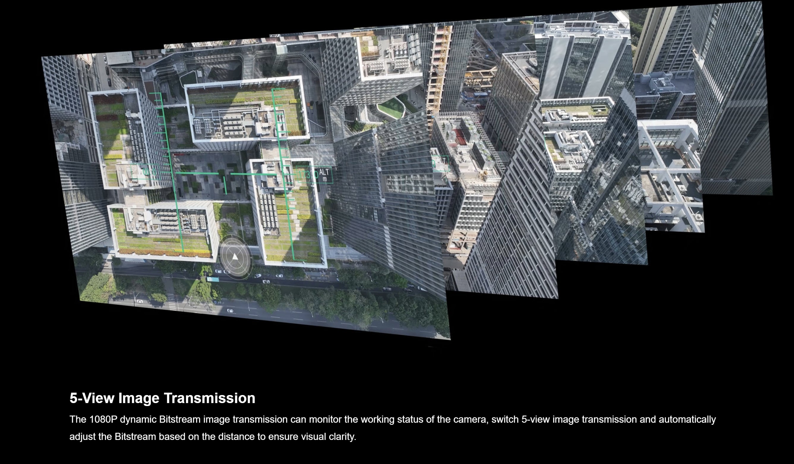 SHARE 304S Pro - 305MP Full-Frame 5-Lens Oblique Aerial Camera for 3D Mapping UAV Drone 7 SHARE 304S Pro, Seamless image transmission with real-time monitoring and adjustable bitrate for clear visuals.