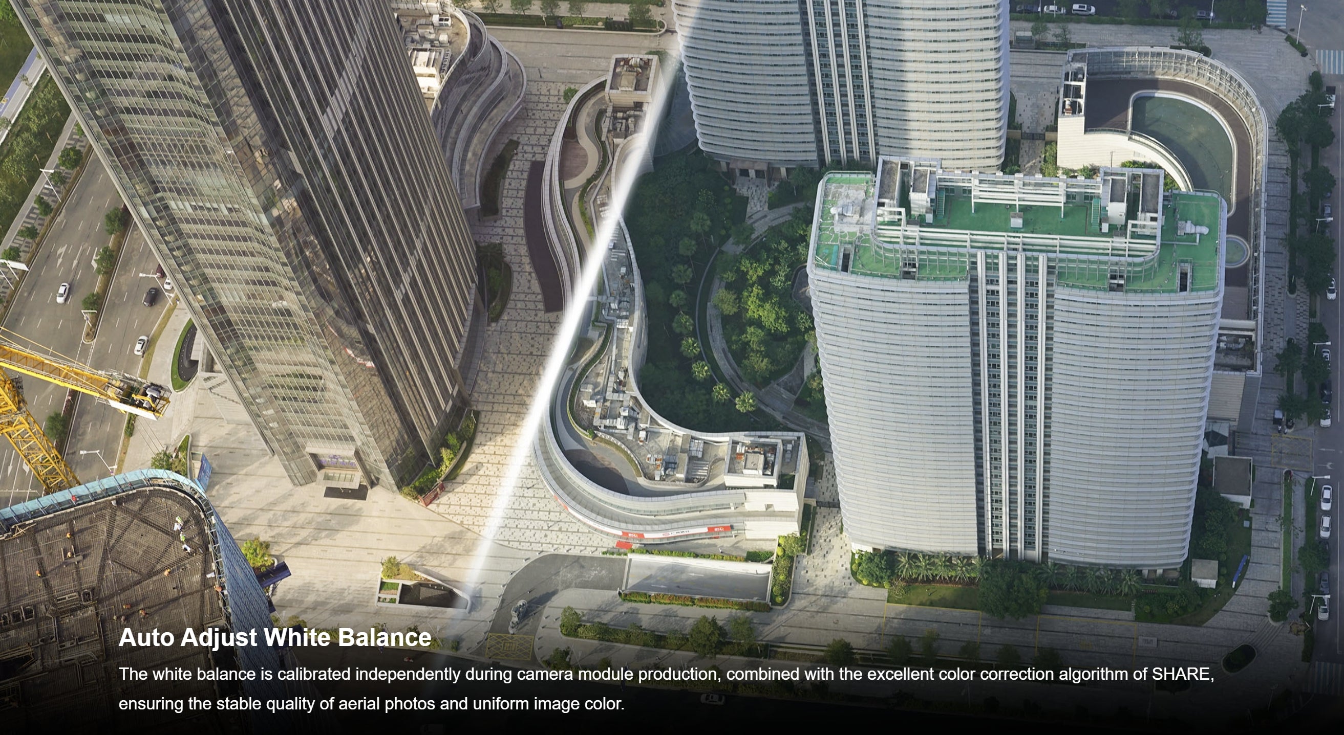 SHARE 304S Pro - 305MP Full-Frame 5-Lens Oblique Aerial Camera for 3D Mapping UAV Drone 5 SHARE 304S Pro, Camera features auto-adjusting white balance and color correction for consistent, high-quality aerial images.