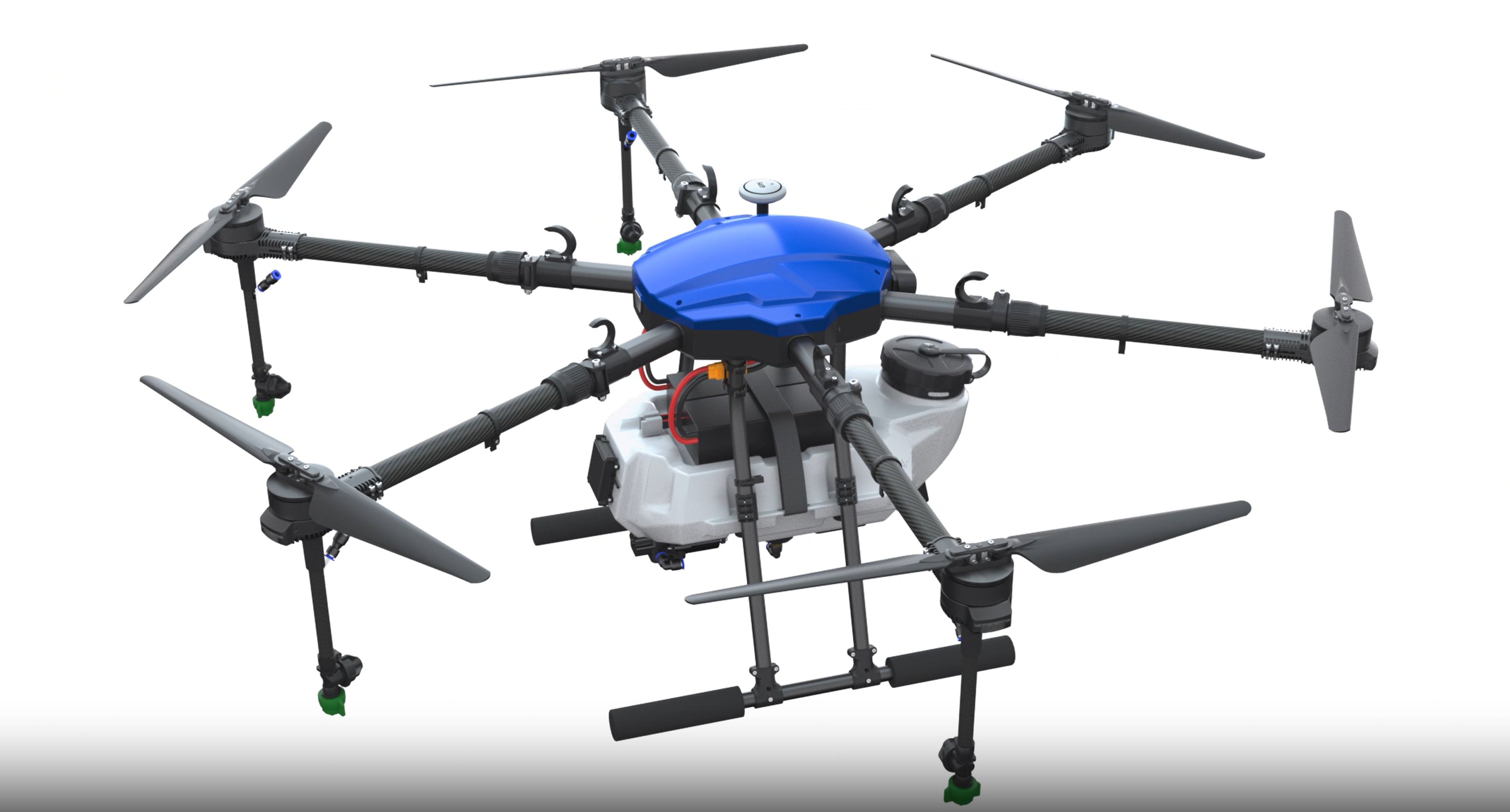 EFT E610M 10L Agriculture Drone, Streamlined design and injection molding reduce parts and simplify installation/maintenance.