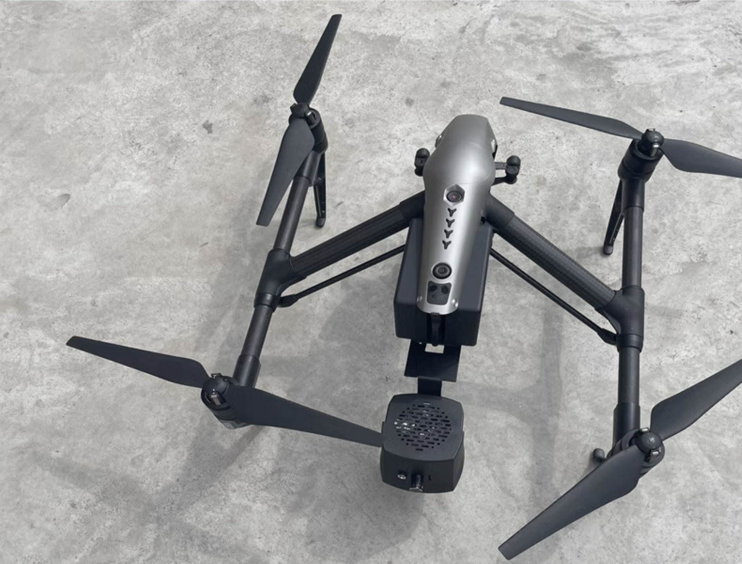 RCDrone M3 Drone Speaker, Wireless communication device with features like voice broadcasting and recording, alarm sounds, and dedicated bracket.