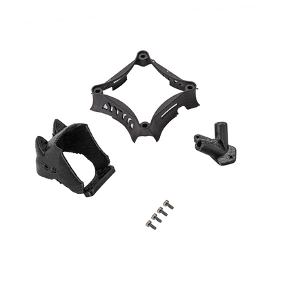 Angled view of canopy, camera mount frame and antenna holder with four screws included
