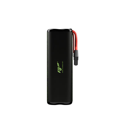 Flywoo Explorer 21700 Li-ion battery pack in black wrap with red power lead and XT60 connector