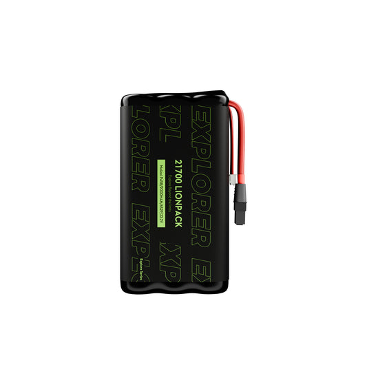 Flywoo Explorer 21700 Li-ion battery pack with XT60 lead, labeled 9000mAh 6S2P 22.2V