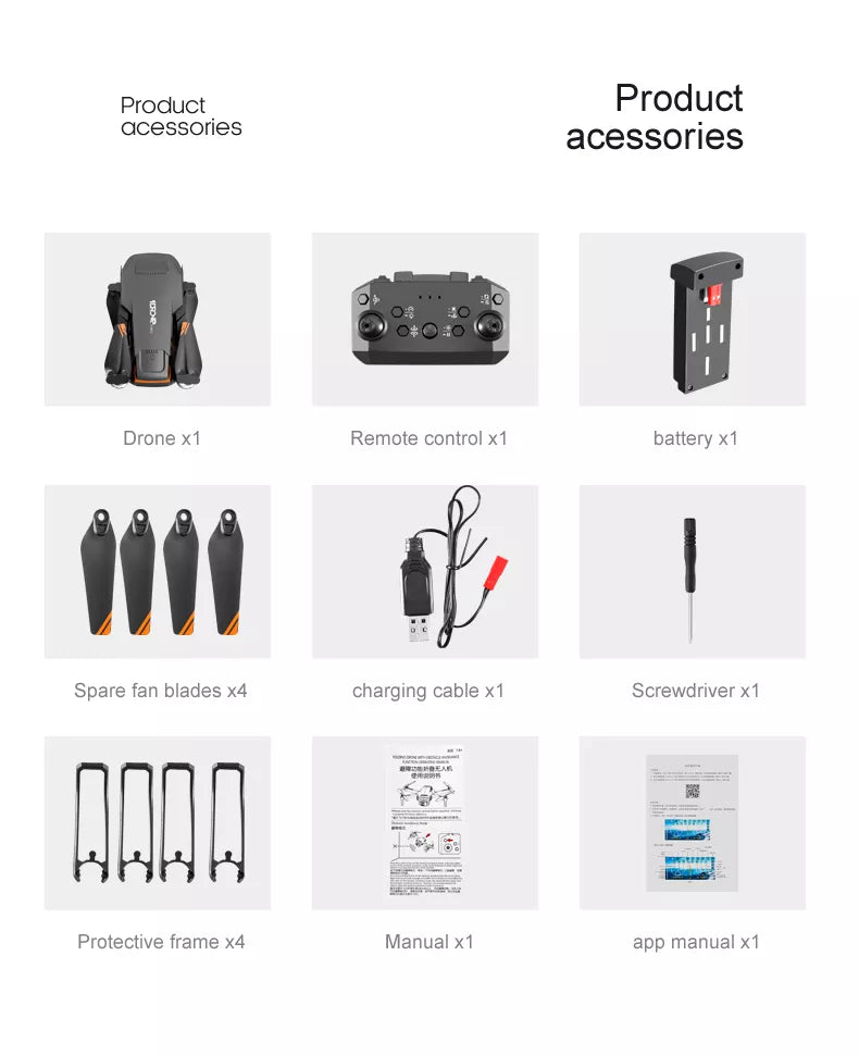 Z888 Drone, acessories drone x1 remote control x4