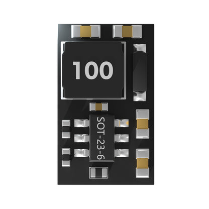 Flywoo 3.3V 1.5A BEC step-down regulator module PCB with inductor marked “100” and SOT-23-6 chip