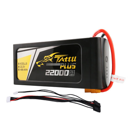 Batterie intelligente Lipo Tattu Plus 22000mAh 6s 25C 22.2V avec prise XT90-S (nouvelle version)