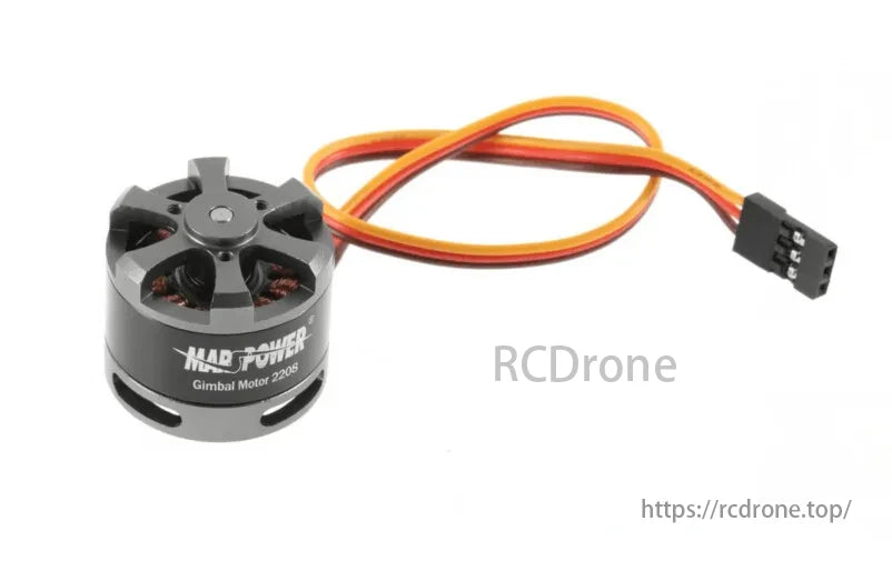 2208 80T RC Brushless Gimbal Motor, This motor provides smooth stabilization for CNC-machined gimbal setups with reliable power and precise control for cameras up to 200g.