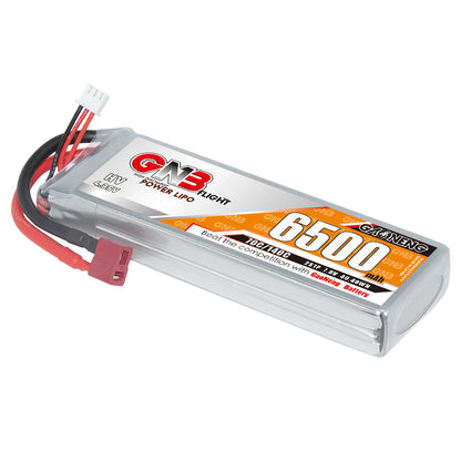 GAONENG GNB 2S 7.6V 6500mAh LiHV LiPo RC battery pack with T-plug and balance lead