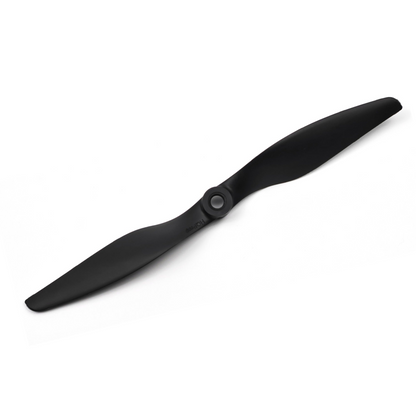 HQProp Thin Electric Propeller in black, two-blade design with central hub on white background
