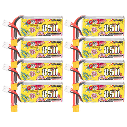 GAONENG GNB LiHV 2S 7.6V 850mAh 120C XT30 LiPo Battery