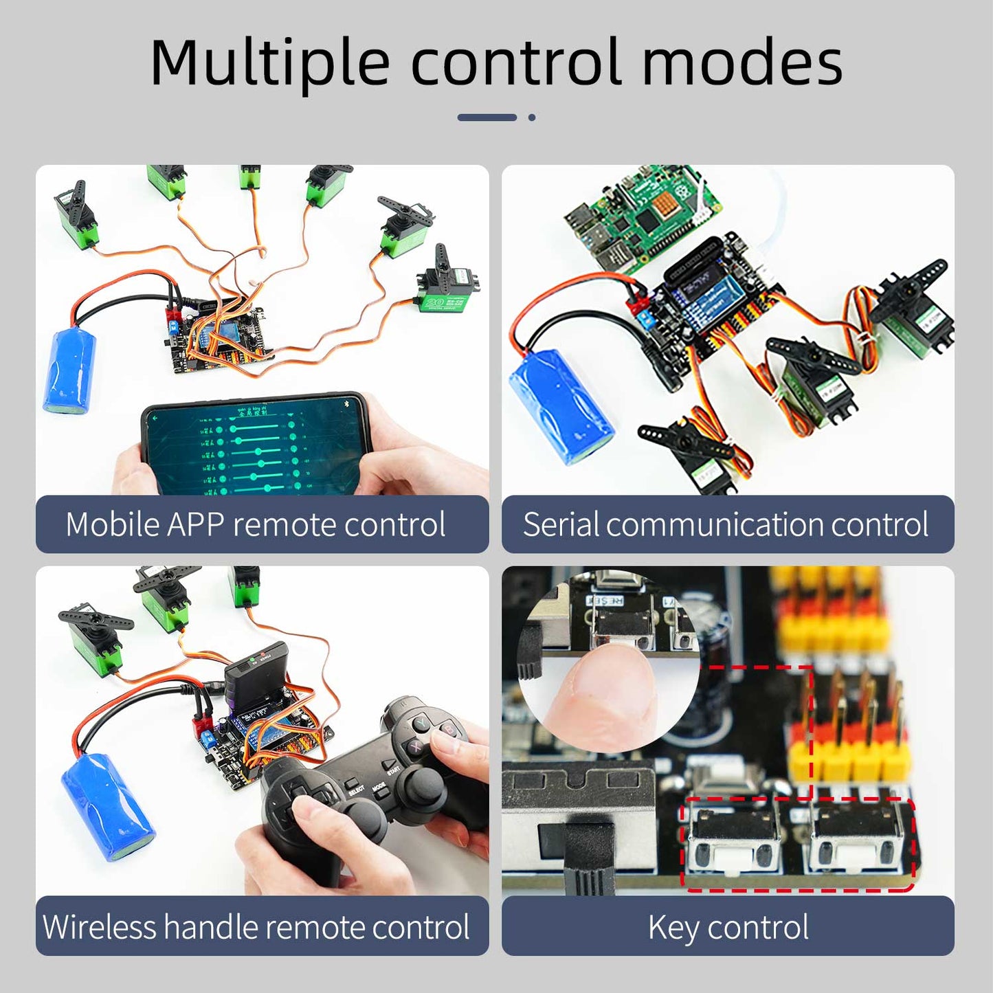 Yahboom STM32F103RCT6 24-Channel Dual PWM Servo Control Debugging Board for DIY Smart Robotics