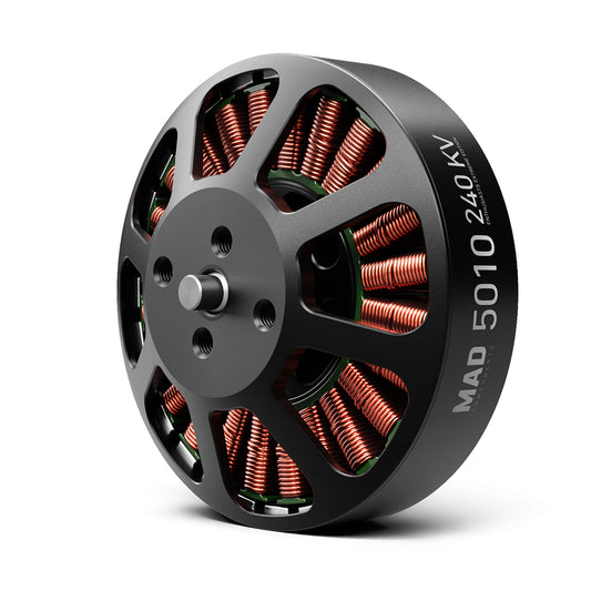 MAD 5010 EEE V2.0 brushless drone motor with black housing, exposed copper windings, and 240KV marking