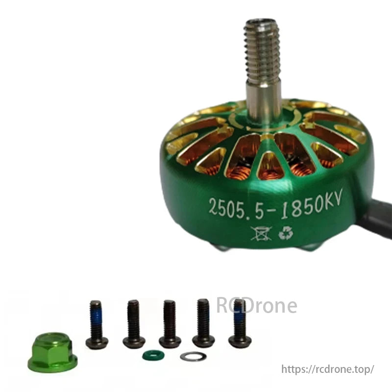 2505.5 1550KV / 1850KV Brushless Motor, This brushless motor is designed for 6-7 inch FPV drones, offering power, stability, and durability.