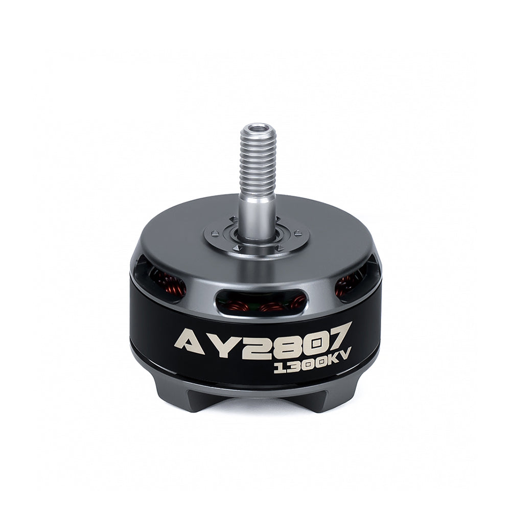 Axisflying AY2807 1300KV FPV Motor for 10-inch Drones — 4–6S, Ø33.6×35.7mm, 5mm Shaft, 930W, 2095g Thrust