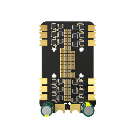BrotherHobby Returner 4-in-1 ESC board with solder pads, four mounting holes, and +/− power terminals