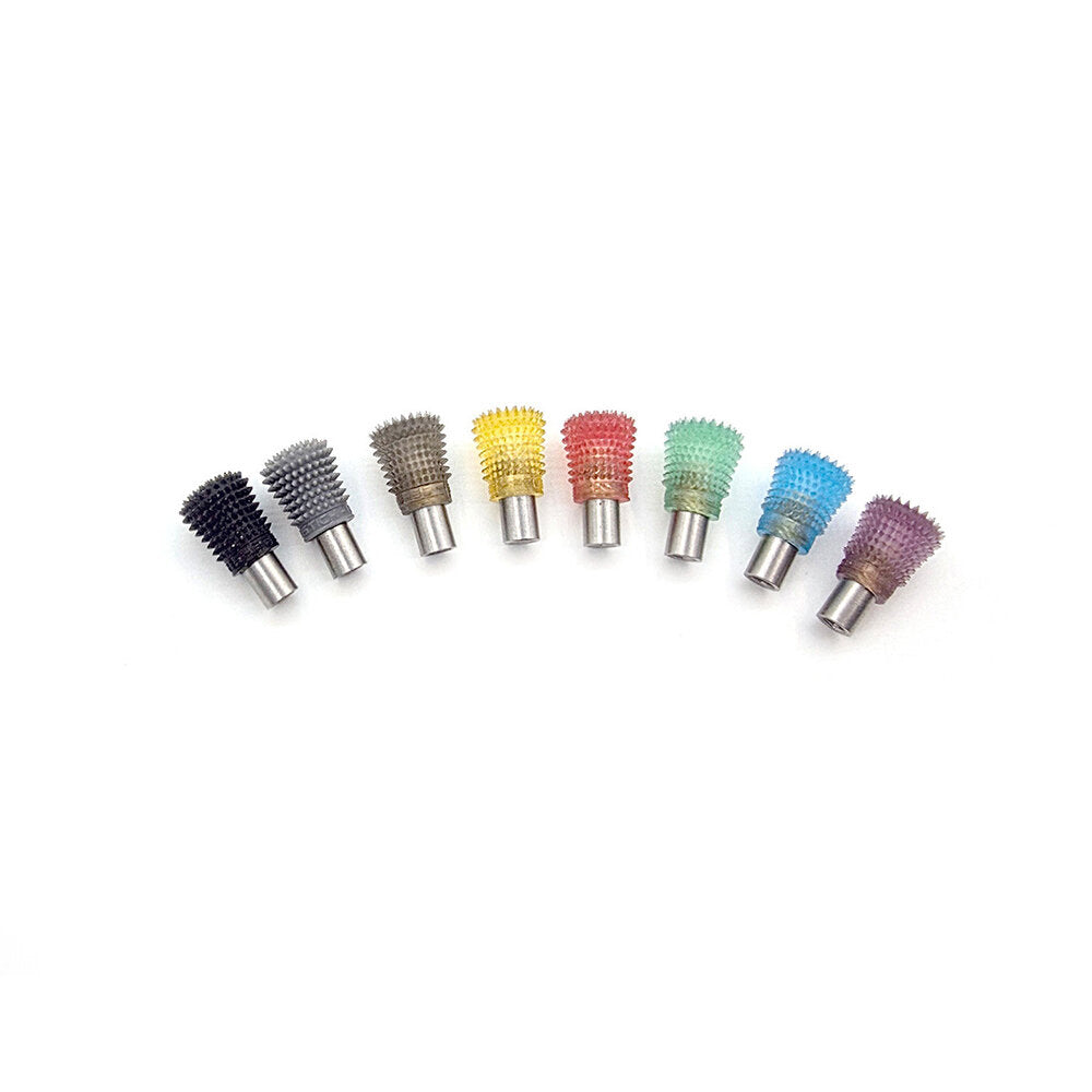 FeliStick anti-slip transmitter stick ends, set of 8 spiked thumb grips in assorted colors