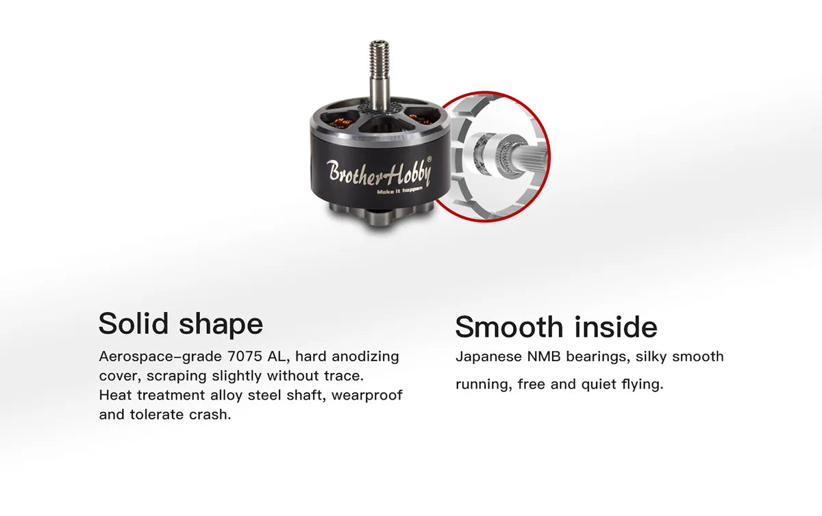 Aerospace-grade 7075 AL, hard anodizing Japanese NMB bearings,