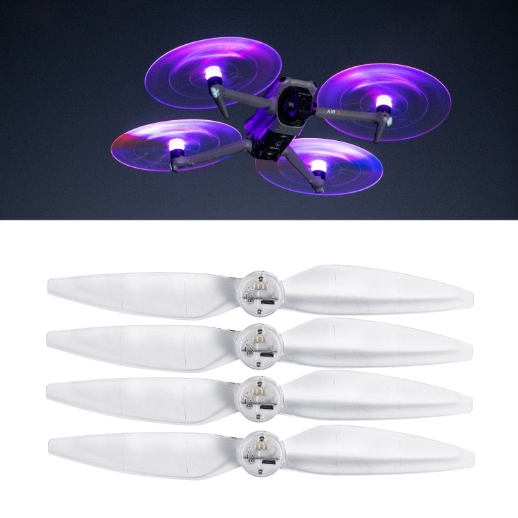 STARTRC LED Flash Light Propeller for DJI Mavic 3 Pro/Mavic 3 Series – Rechargeable 5‑Color, 3 Modes, Low Noise Night Flight