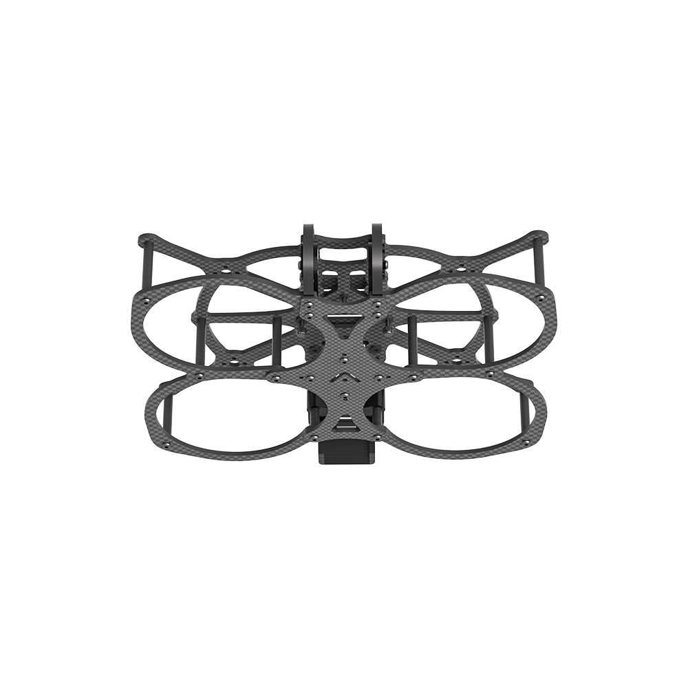 iFlight AOS Cine25 V5 FPV Frame, iFlight AOS Cine25 V5 carbon fiber FPV frame with four circular prop guards and center mounting plates