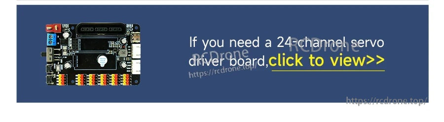 Banner link offering a 24-channel servo driver board option