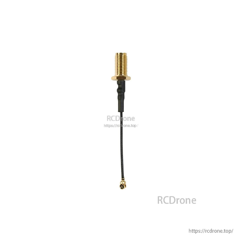 2PCS Foxeer 65mm U.FL (ufl) to SMA Extension Cable, U.FL to SMA extension cable with bulkhead SMA connector and short coax lead for antenna mounting