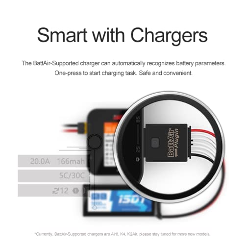 Battair Plugin, 5 Packs 2/3-4S/5-6S RC Model Accessories for Battery Guard Housekeeper Smart Battery Management System ISDT