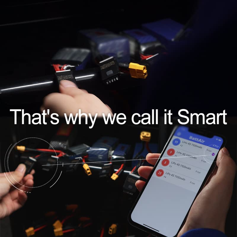 Battair Plugin, 5 Packs 2/3-4S/5-6S RC Model Accessories for Battery Guard Housekeeper Smart Battery Management System ISDT