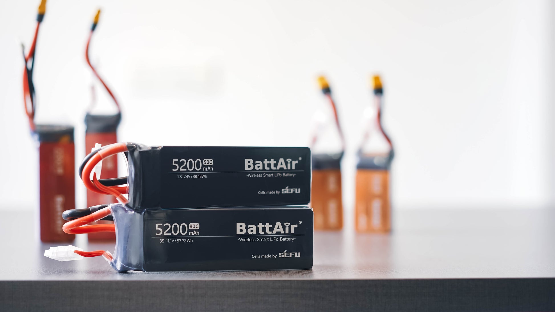 ISDT BattAir 2S 5200mAh 80C Smart RC LiPo Battery, ISDT BattAir Smart Battery for RC Car, 2S 5200mAh 80C for RC Plane (1 Pack) ISDT