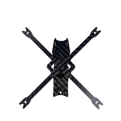 DarwinFPV Baby BabyApe V2 FPV Frame assembled carbon fiber X frame, top view