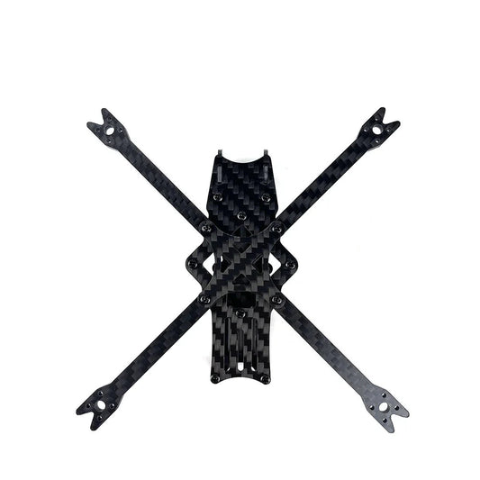 DarwinFPV Baby BabyApe V2 FPV Frame assembled carbon fiber X frame, top view