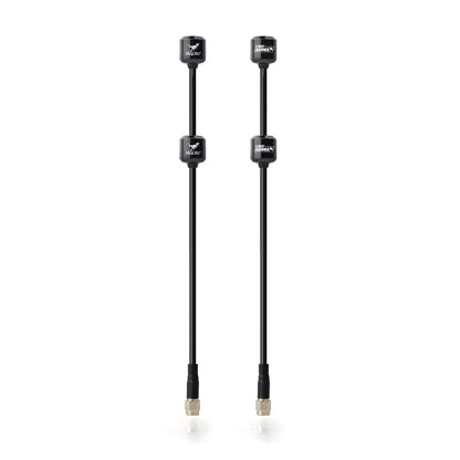 Pair of HGLRC 5.8G Hammer Dual Antennas shown side by side with different head markings