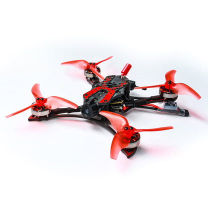 EMAX Hawk Apex 3.5inch FPV quadcopter angled side view showing frame layout and battery lead