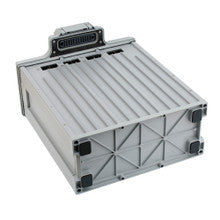 Tattu 4.0 smart battery pack in finned metal enclosure with top-mounted multi-pin connector